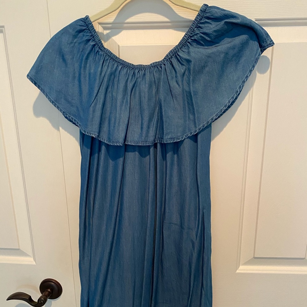 Denim Style & Co Off the Shoulder Dress